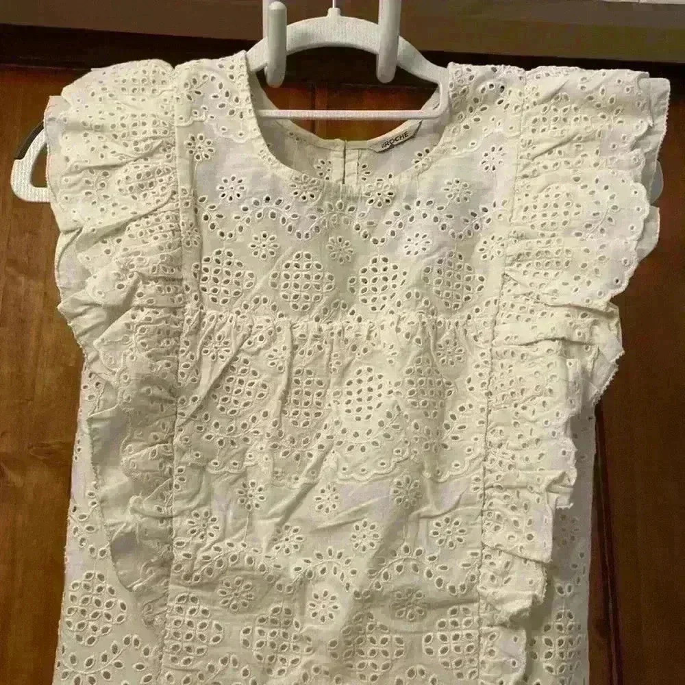 St Roche Elysian Lace Dress In Vanilla-Size 6-New - Picture 4 of 10
